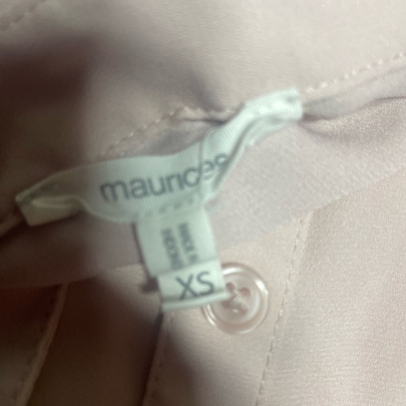 Maurice’s Women’s Blush Pink Button Down Long Sleeve Top with Pockets xs - Picture 11 of 11